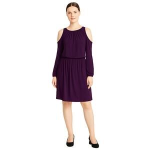 American Living Women's Plus Size‎ 18 Relaxed Fit Cold Shoulder Cocktail Dress